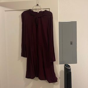 Gap Purple Drawstring Waist Dress